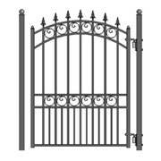 Aleko ALEKO® London Steel Pedestrian Gate 5' PGLON